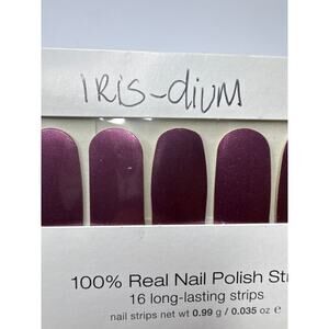 NWT Color Street “Iris-dium” Amethyst With A Metallic Finish Nail Strips